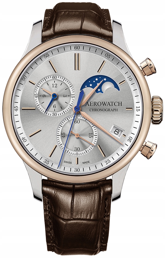 ZEGAREK ZŁOTY AEROWATCH 78986-BI03 + INSTRUKCJA