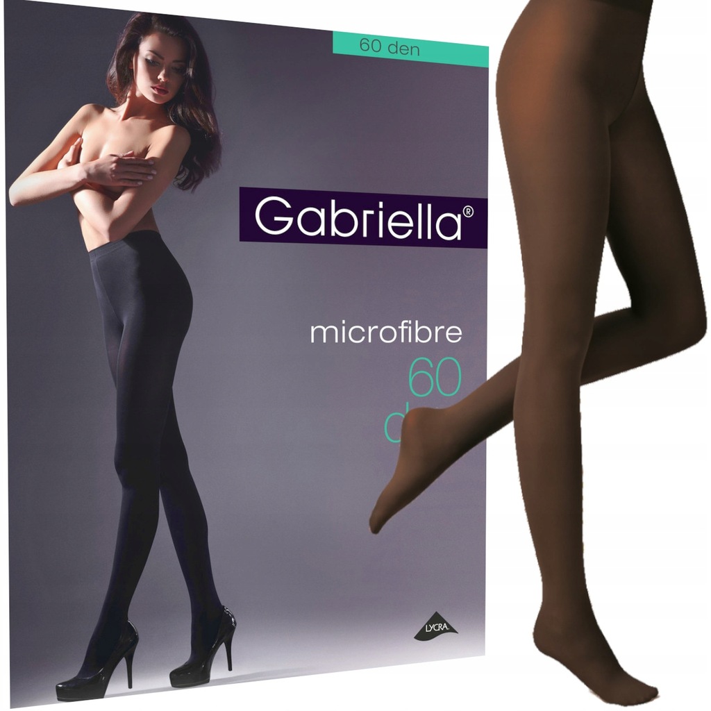 GABRIELLA RAJSTOPY MICROFIBRE 60 den 5-XL chocco