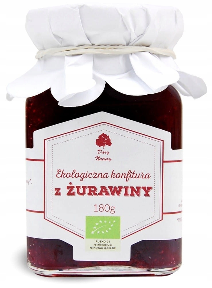 Konfitura z żurawiny BIO 180 g - Dary Natury