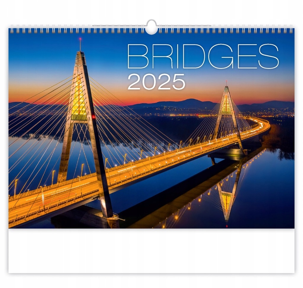 Kalendarz ścienny - Bridges 2025, 45 × 31,5 cm