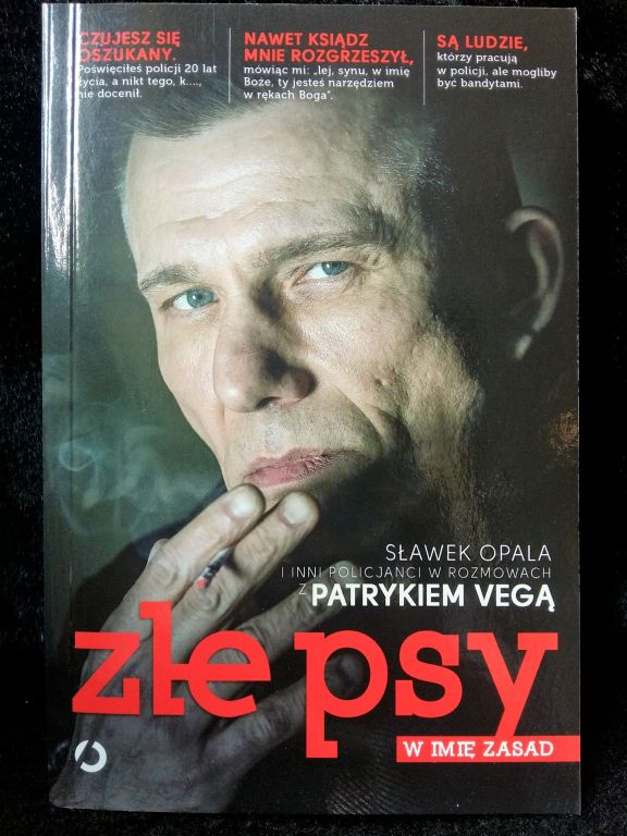 Książka "Złe psy" z autografem Patryka Vegi