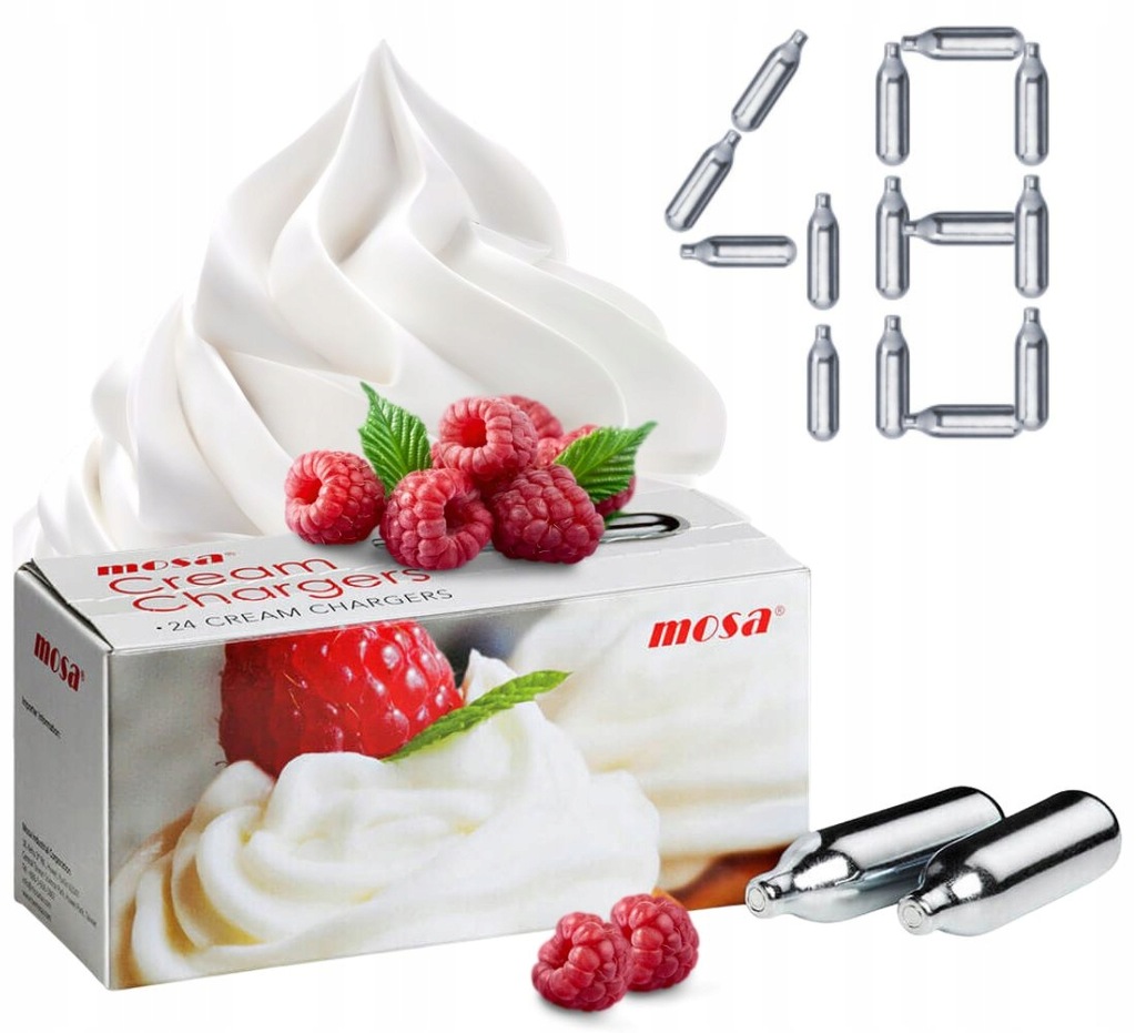 Naboje Do Bitej Śmietany Do Syfonów Hendi Mosa Kayser 48 Sztuk Uniwersalne