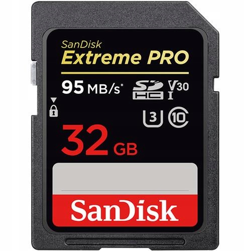 EXTREME PRO SDHC 32GB R/W 95/90 MB/S V30 UHS-I U3