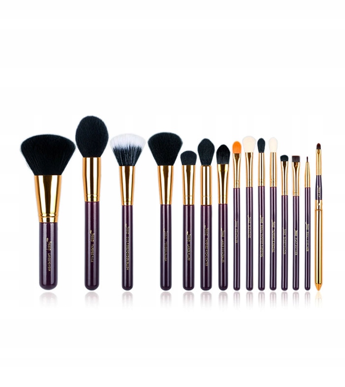 Jessup Zestaw 15 Pędzli do Makijażu T095 Purple/ Gold