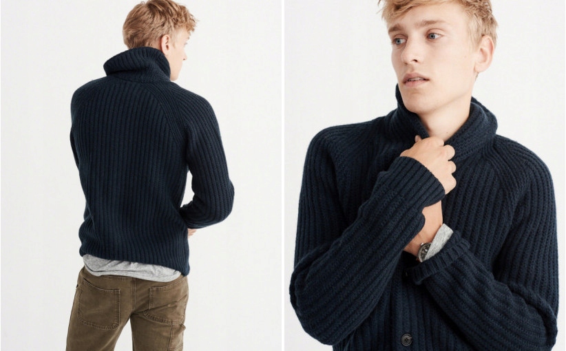 E9C209*ABERCROMBIE FITCH SWETER MĘSKI M U00