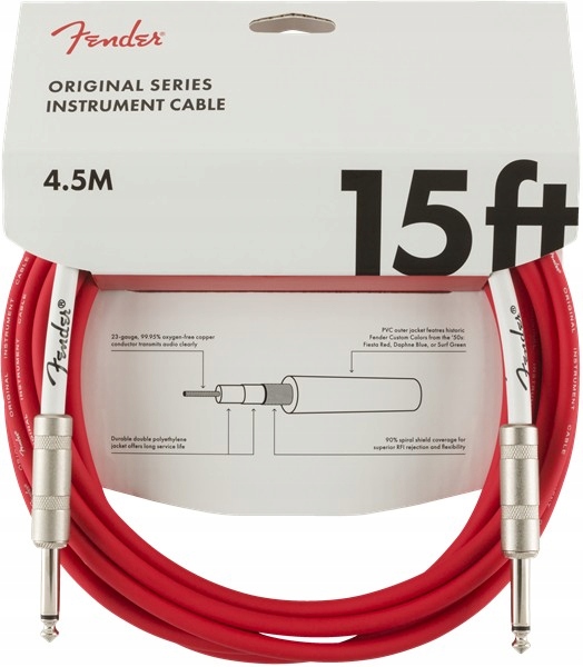 Fender Original Series Kabel 4,5m Fiesta Red