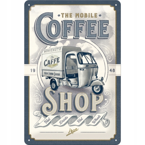 Tablica prezent plakat 20x30 Ape Coffee Shop