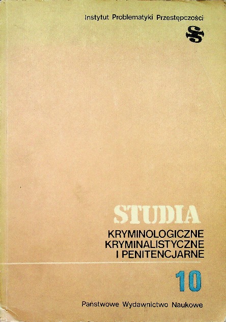 Studia kryminologiczne kryminalistyczne i