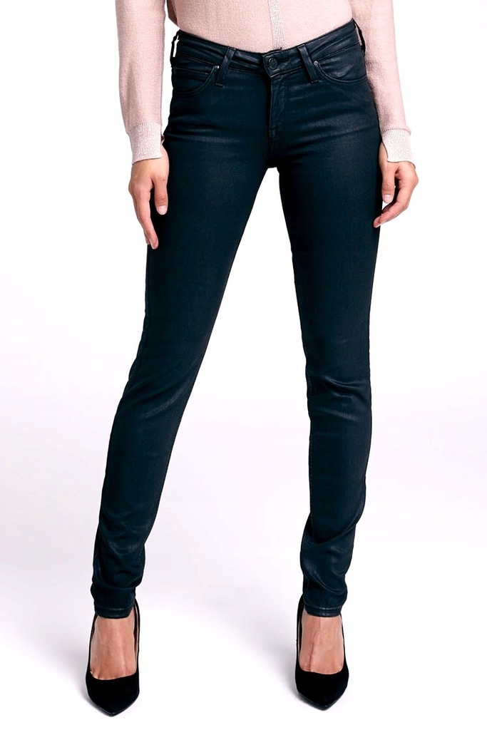 LEE SCARLETT SKINNY MEGA RURKI CZARNE W28 L33 S/M