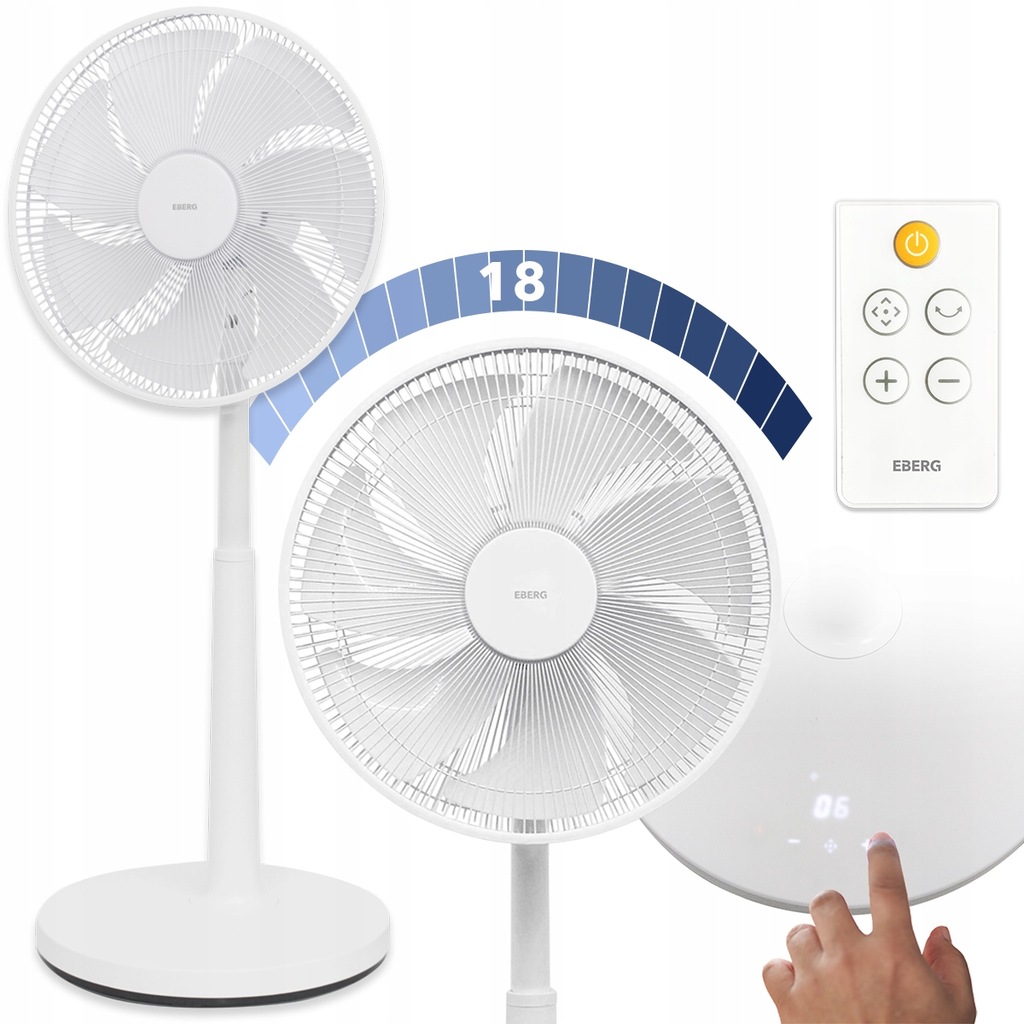 Купить EBERG NOE напольный вентилятор, светодиодный напольный вентилятор: отзывы, фото, характеристики в интерне-магазине Aredi.ru