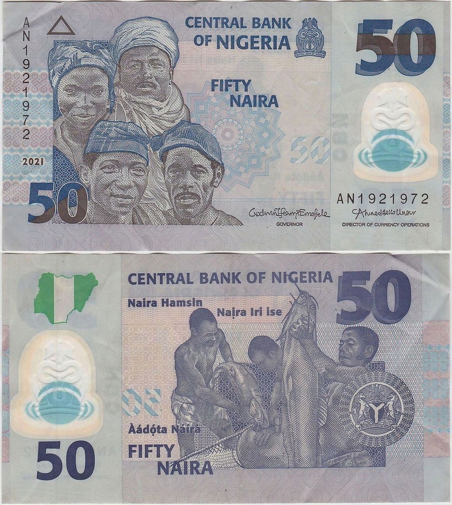 Nigeria, 50 Naira 2021, plastik, Pick 40
