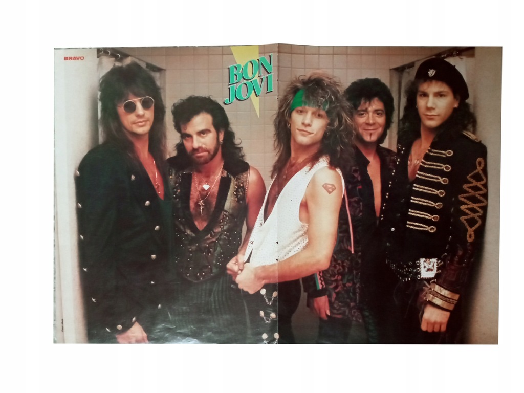 Stary plakat dwustronny Bon Jovi /Roxette