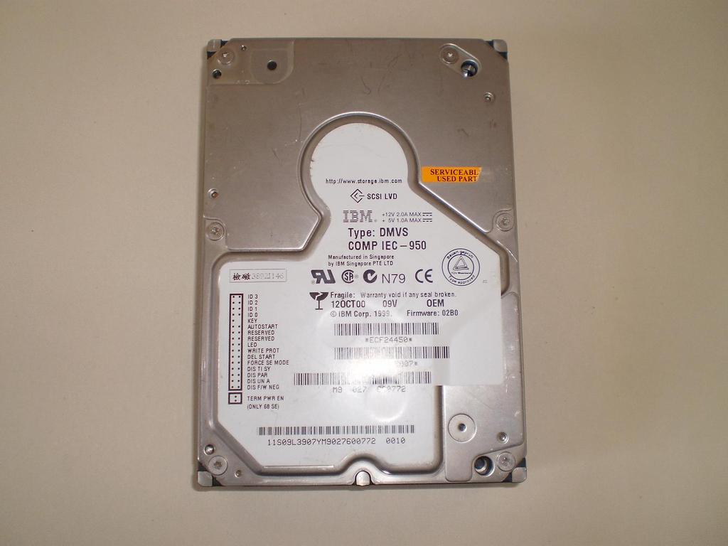 dysk IBM scsi lvd typ: DMVS 120ct - chyba 18G