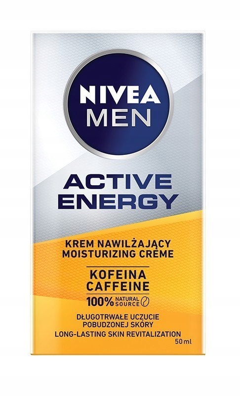 NIVEA MEN Active Energy Krem nawilżający z kofeiną
