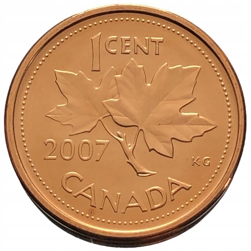 64753. Kanada, 1 cent, 2007r.