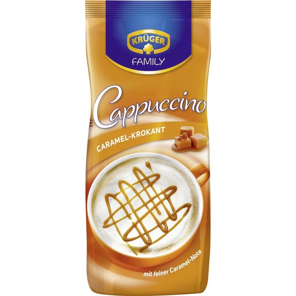 Kawa cappuccino Kruger CARAMEL-KROKANT z Niemiec 500 g