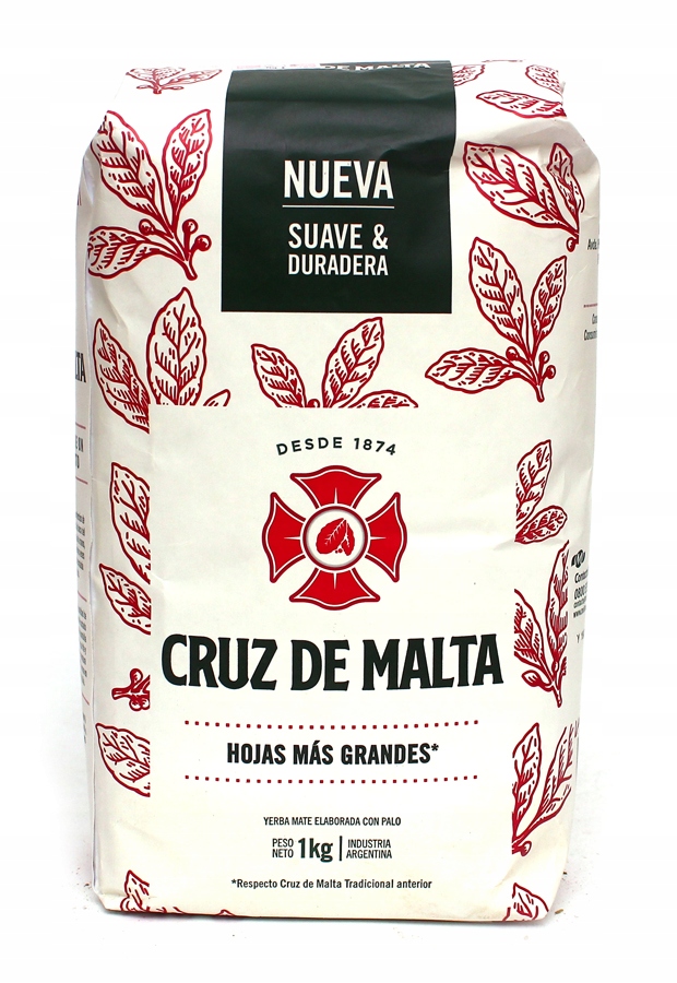 Yerba Mate CRUZ DE MALTA ELABORADA 1 kg