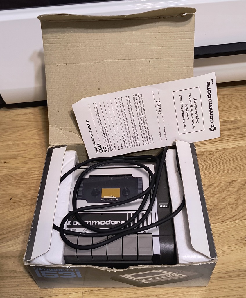 Magnetofon Commodore 1531 nieużywany Made in Japan