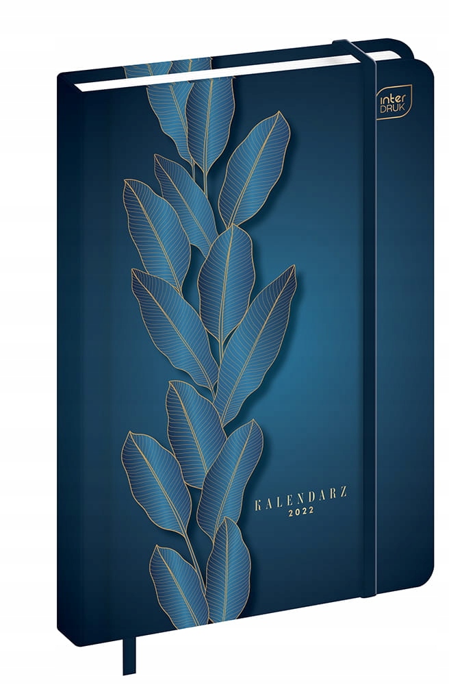 Interdruk KALENDARZ KSIĄŻKOWY A5 384 BLUE LEAF