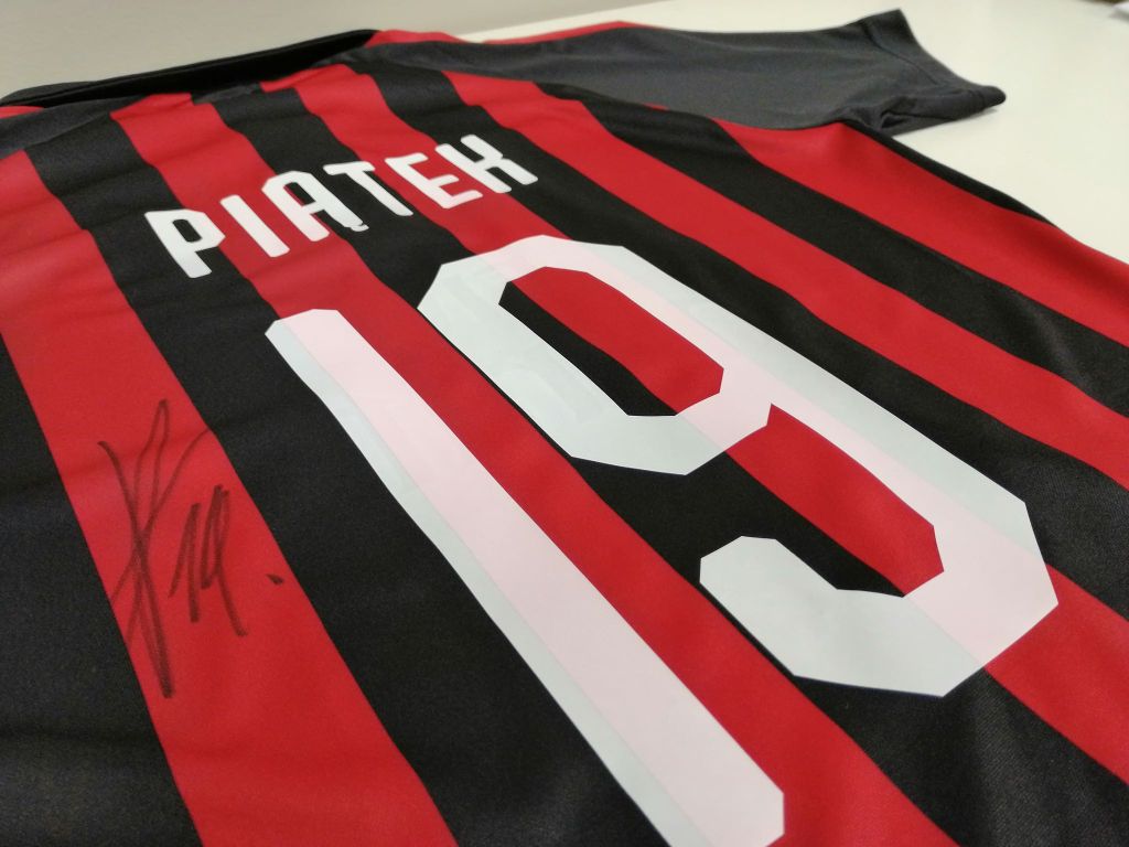 Krzysztof Piątek - koszulka AC Milan z autografem