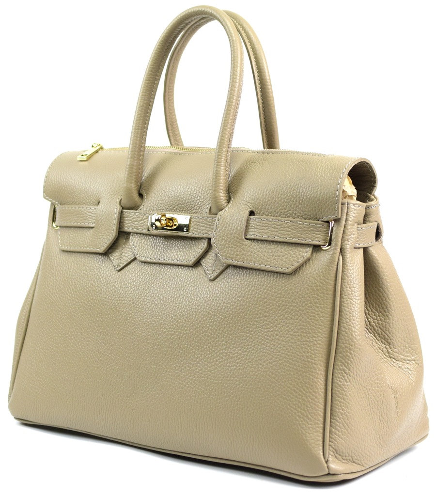 TOREBKA MASSIMO CONTTI SKÓRA NAT TAUPE LUX 548A3
