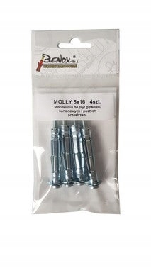 Kołek typu Molly do pustych przestrzeni 10x52 mm (4 szt.)