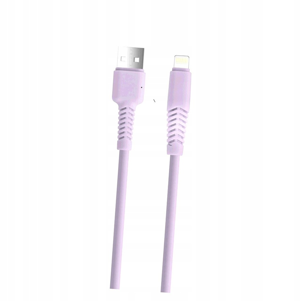 Kabel USB - Lightning 1,5 m 2,1A liliowy fioletowy