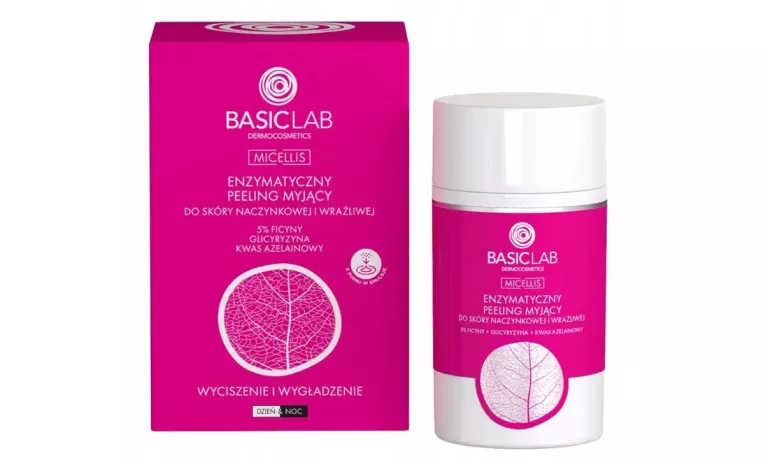 BASICLAB PEELING ENZYMATYCZNY DO TWARZY DO SKÓRY NACZYNKOWEJ WRAŻLIWEJ 35
