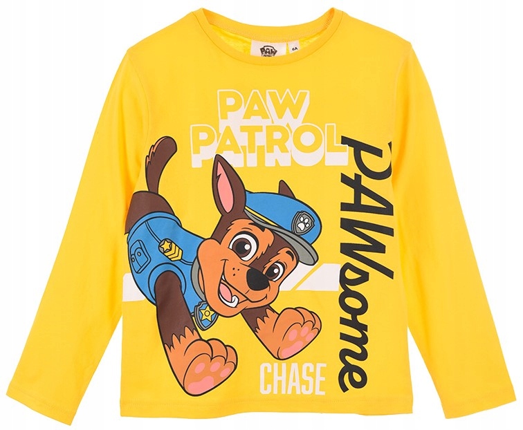 Bluzka z bawełny dla chłopców Psi Patrol Chase r.110 cm