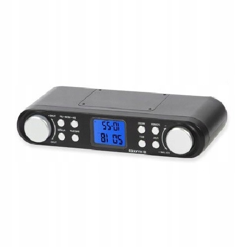 Radio Kuchenne Hykker Budzik Podwieszane Czarne 7682535014