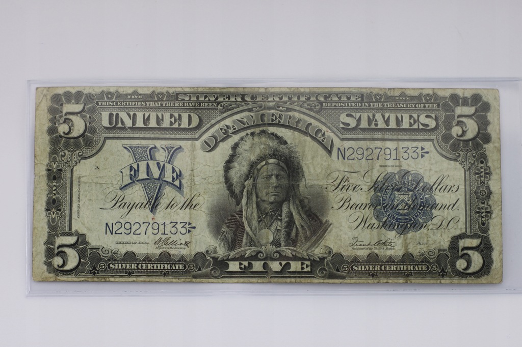 Banknot 5 dolarów z roku 1899, USA