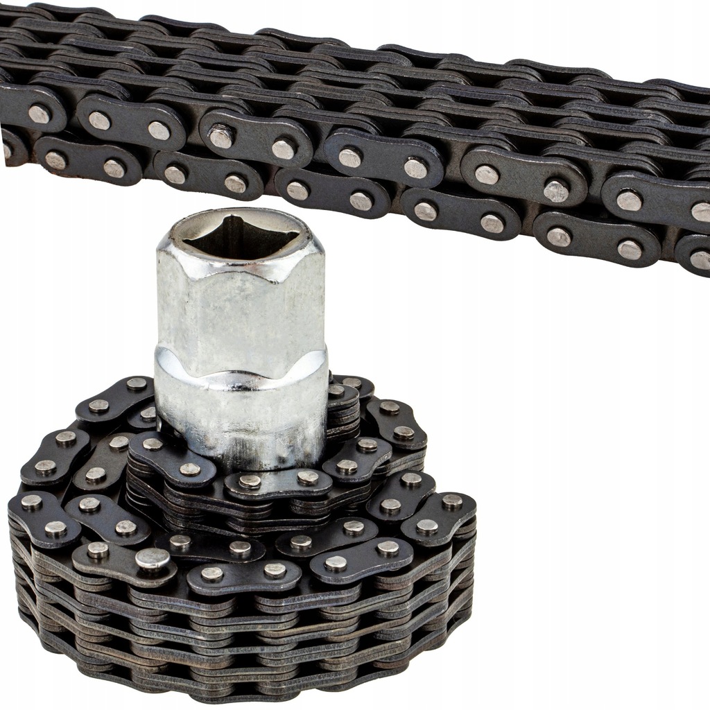 KLUCZ DO FILTRA FILTRÓW OLEJU ŁAŃCUCHOWY 60-115 MM PODWÓJNY ŁAŃUCH 1/2