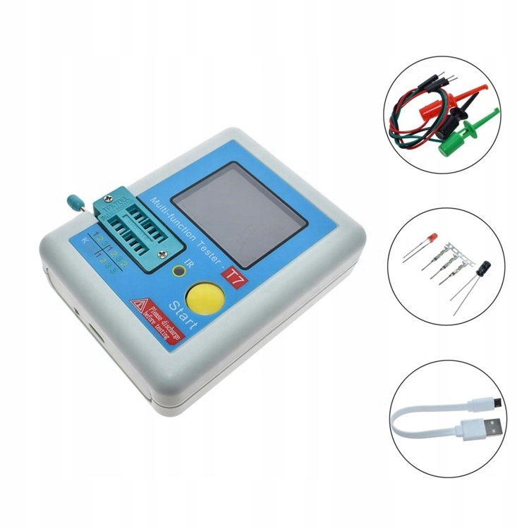 TESTER TRANZYSTORÓW LCR-T7 MIERNIK NPN RLC MOSFET