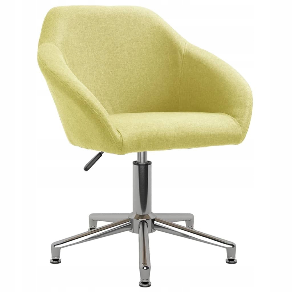 Obrotowe krzesło biurowe, zielone, tapicerowane tk