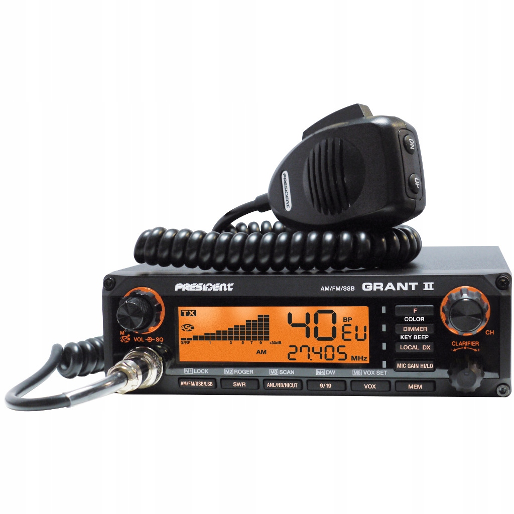 PRESIDENT GRANT II PREMIUM CB RADIO AM/FM/SSB 12W 7598605950