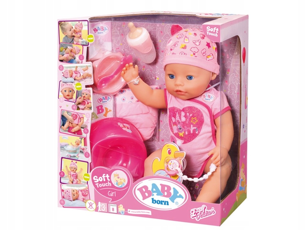 Купить BABY BORN DOLL Интерактивная 9 функций ПЛАЧИ И ПИТЬЕ: отзывы, фото, характеристики в интерне-магазине Aredi.ru