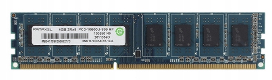 RAMAXEL PAMIĘĆ 4GB DDR3 1333MHz PC3-10600 DIMM PC