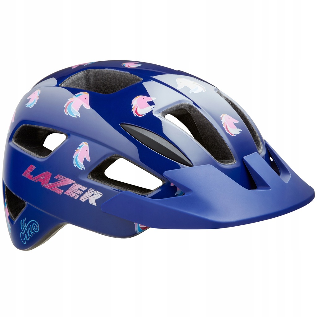 Kask Lazer Lil'Gekko Blue Pony rowerowy 46-50 XS