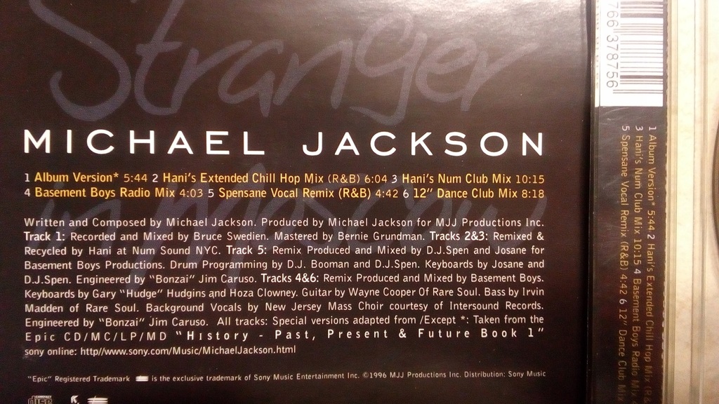 Купить Майкл Джексон Незнакомец в Москве 1996 cd2: отзывы, фото, характеристики в интерне-магазине Aredi.ru
