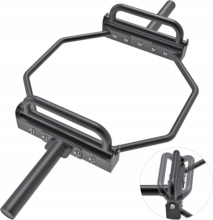 Kipika Barbell Olympic Trap Bar, Hex Bar, Sztanga ze składanymi uchwytami