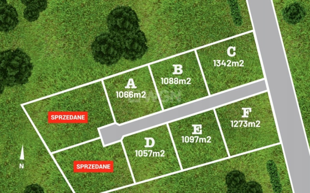 Działka, Górki Noteckie, Zwierzyn (gm.), 1066 m²