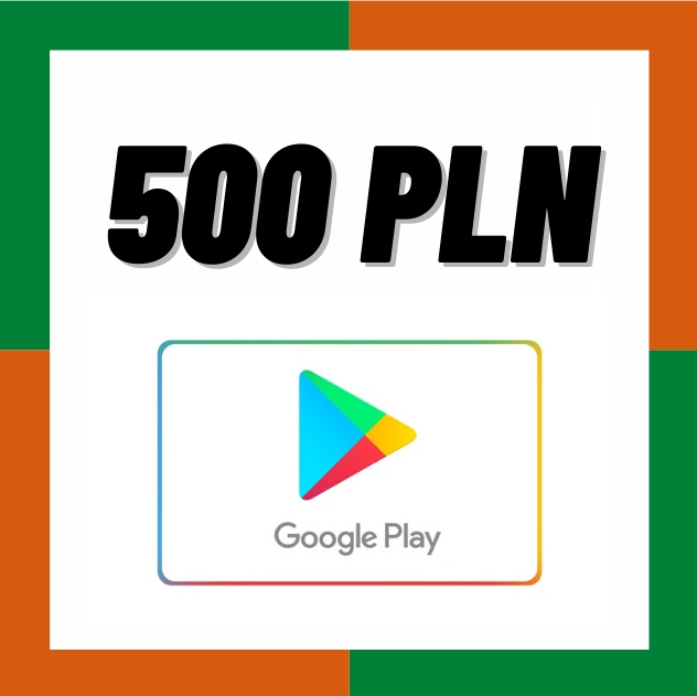 Google Play 500 zł Kod podarunkowy - Prepaid Klucz
