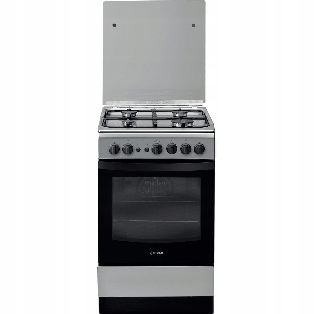 INDESIT Cooker IS5G1PMX/E Hob type Gas, Oven type