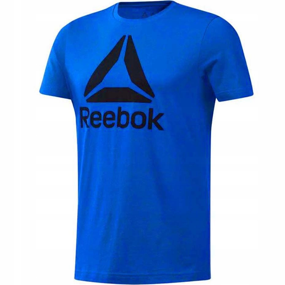 Koszulka męska Reebok QQR- Reebok Stacked niebiesk