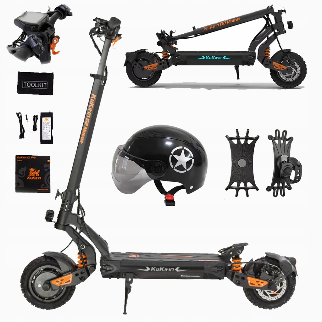 Elektryczny Składany Damski/Męski Kukirin G2 Master 2000W 52V 20,8AH 60KM/H