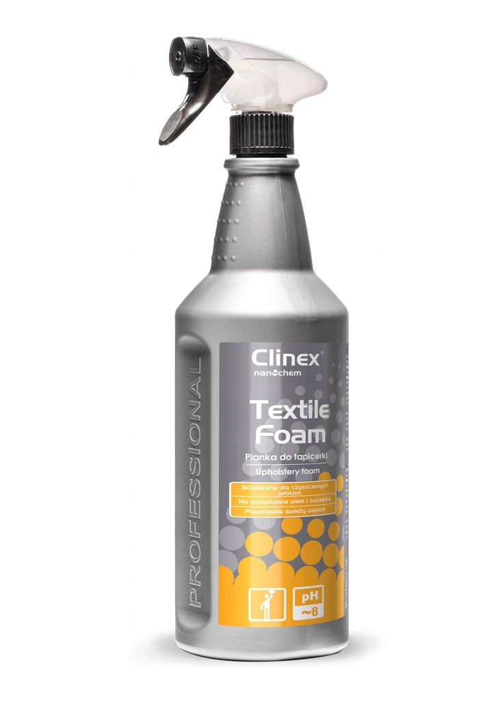 CLINEX TEXTILE FOAM 1L PIANKA DO TAPICERKI NIE WYMAGA SPŁUKIWANIA