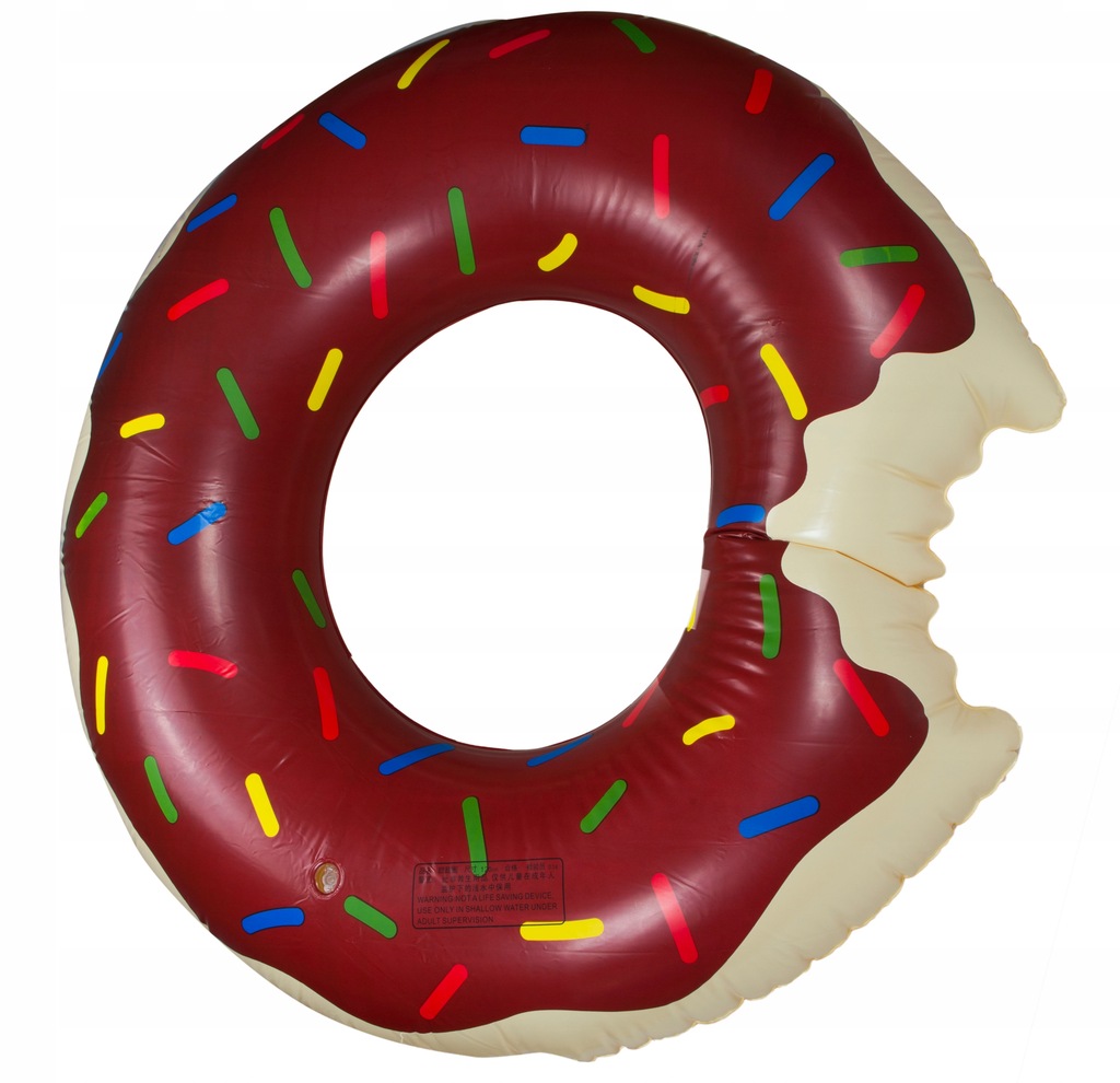 Koło dmuchane Donut 110cm brązowe