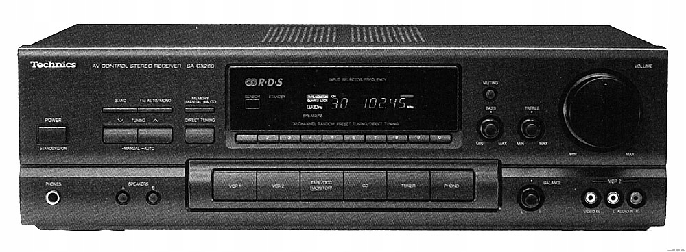 Amplituner Technics SA-GX280 2.0 czarny.
