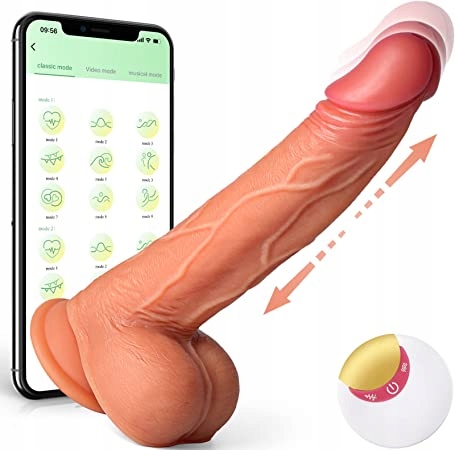YEWUZER DILDO STEROWANE PILOTEM WIBRACJE 75070