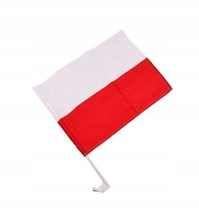 Flaga Polski samochodowa 43,5x30cm